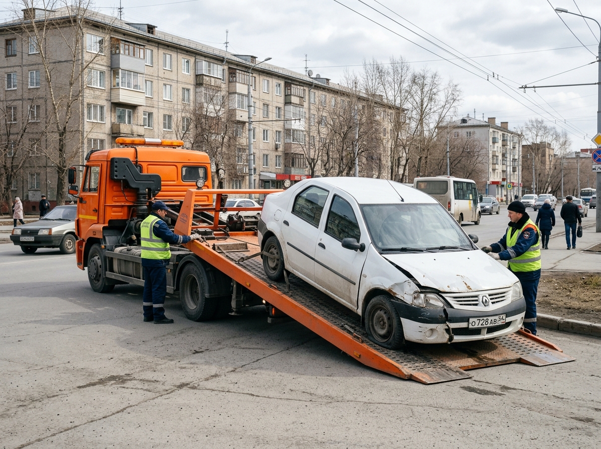 Renault Logan после ДТП