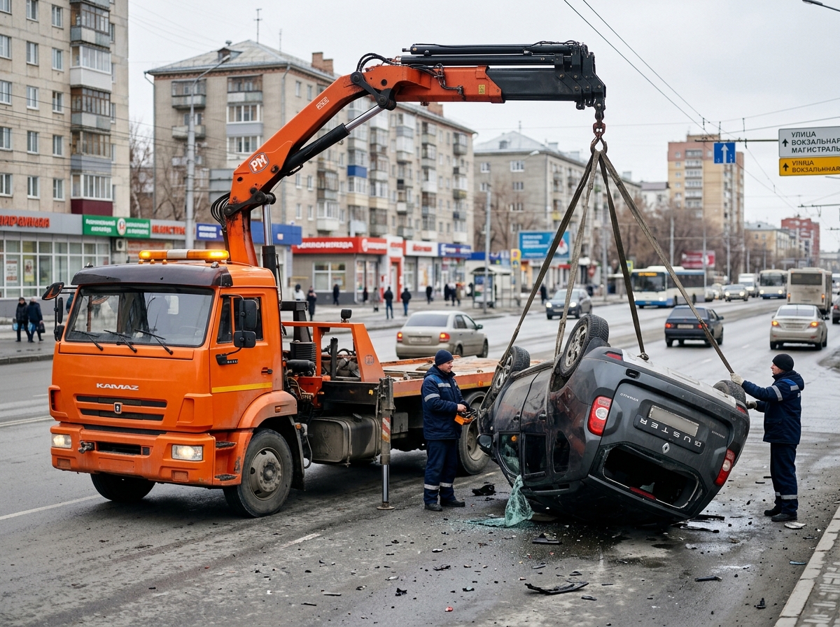 Перевёрнутый Renault Duster