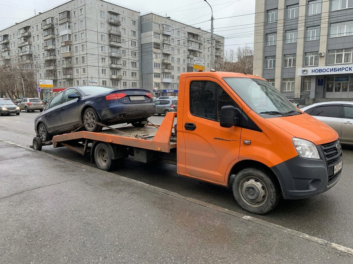 Audi A4 с заблокированной КПП