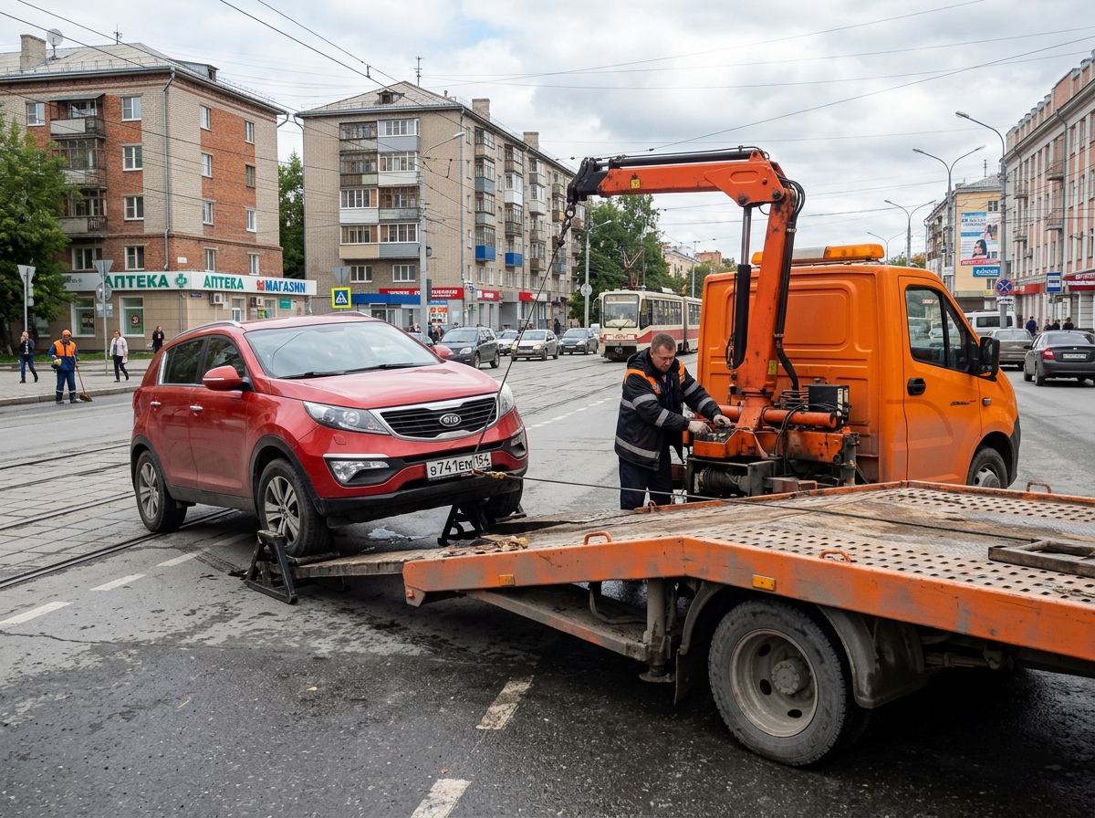 Kia Sportage с блокировкой колеса